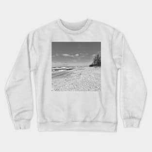 Life is a beach black and White dreamy photography Crewneck Sweatshirt